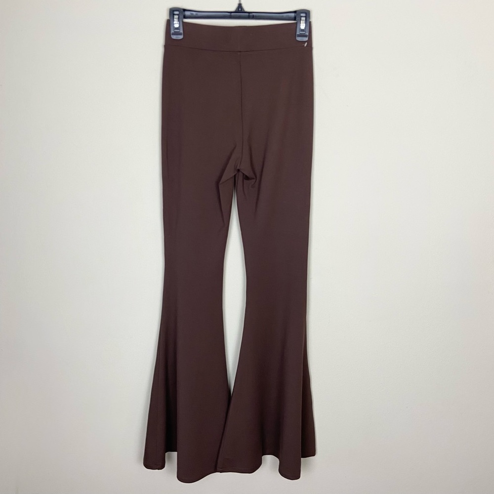 L'Agence Kiki Ponte Pant Chicory Coffee High Waist Flare Leg Stretch Size XS - Picture 8 of 14